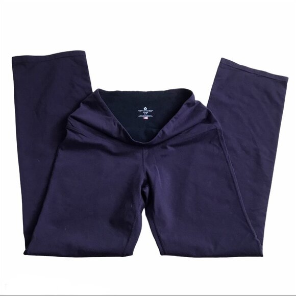 Tuff Athletics high rise Wide leg purple yoga leggings women size S - Picture 2 of 11